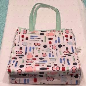 Clinique kate spade Tote never to early for makeup Double Strap